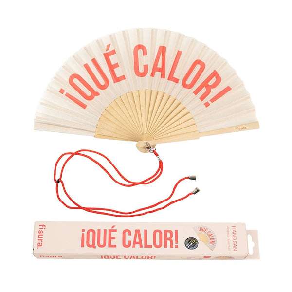 Abanico Qué Calor Beige