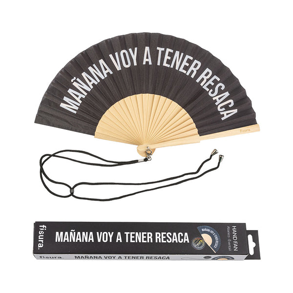 Abanico "Mañana voy a tener resaca" (PREVENTA)