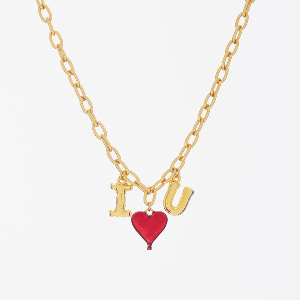 Collar I ♡ U + Aretes By Jose Y Cami