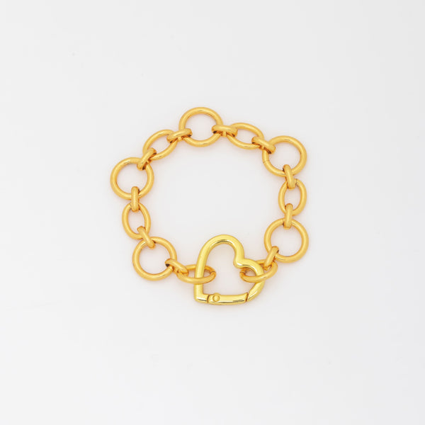 Pulsera Broche Corazón + Aretes By Jose Y Cami