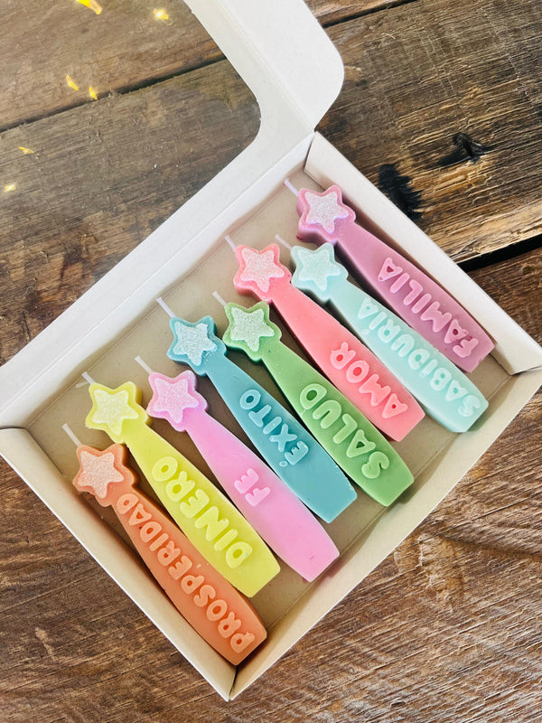 Kit x 8 Velas Deseos