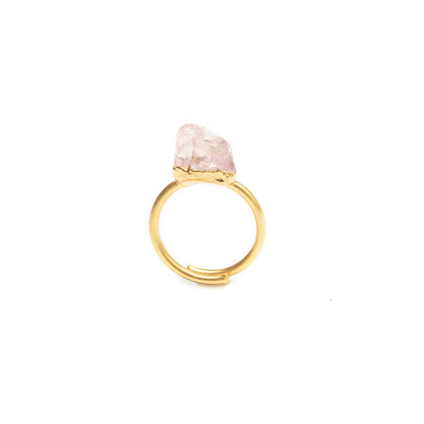 Anillo Cuarzo Rosado